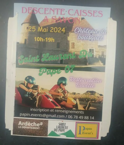 Affiche de Course de caisses à savon de Saint-Laurent-du-Pape
