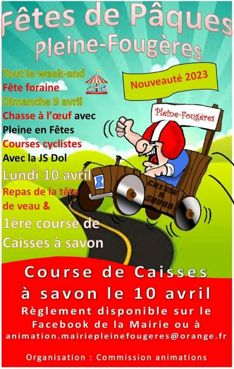 Affiche de Course de caisses à savon de Pleine-Fougères