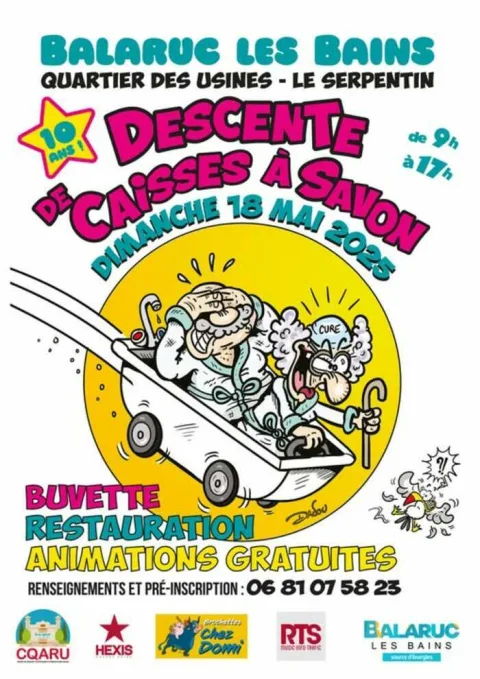 Affiche de Course de caisses à savon de Balaruc-les-Bains