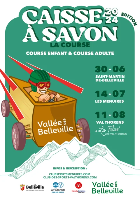 Affiche de 2e édition – Championnat de caisse à savon de la Vallée des Belleville – Val Thorens
