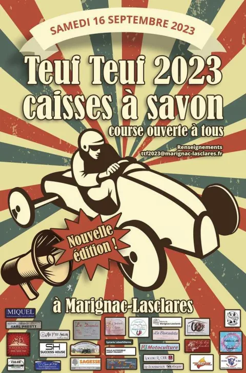 Affiche de Course de caisses à savon de Marignac-Lasclares