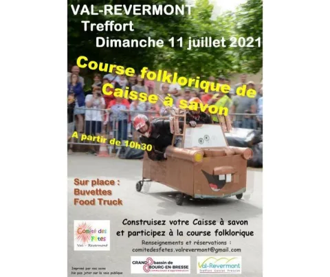 Affiche de Course de caisses à savon folklorique de Val-Revermont