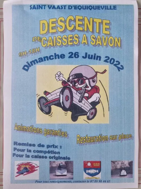 Affiche de Course de caisses à savon de Saint-Vaast-d'Équiqueville