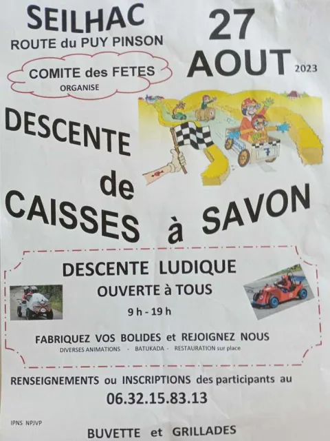Affiche de Course de caisses à savon de Seilhac