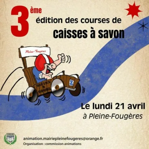 Affiche de Course de caisses à savon de Pleine-Fougères