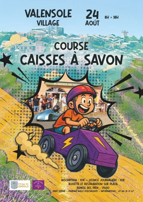Affiche de Course de caisses à savon de Valensole