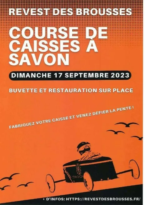 Affiche de Course de caisses à savon de Revest-des-Brousses
