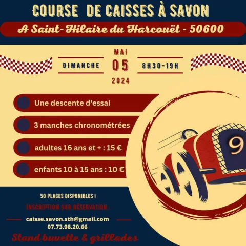 Affiche de Course de caisses à savon de Saint-Hilaire-du-Harcouët