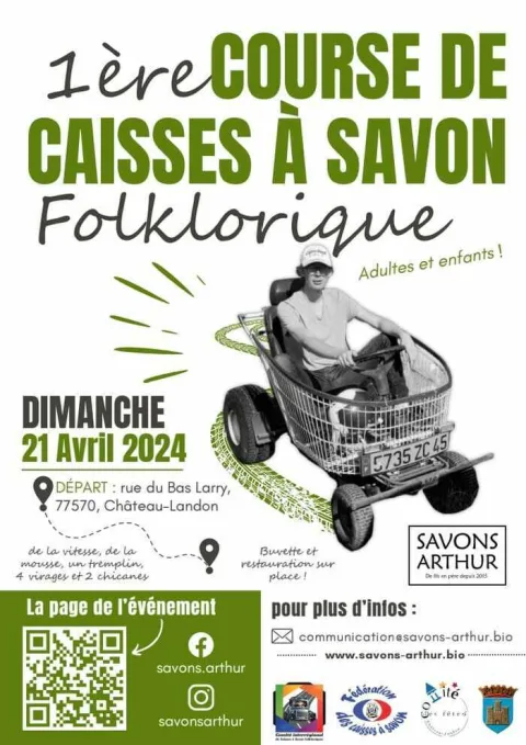 Affiche de Course de caisses à savon de Château-Landon