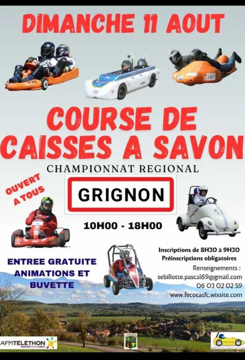 Affiche de Course de caisses à savon de Grignon