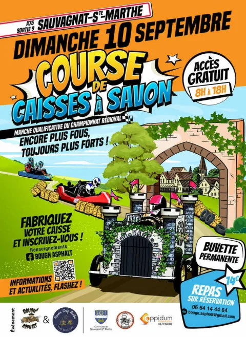 Affiche de Course de caisses à savon de Sauvagnat
