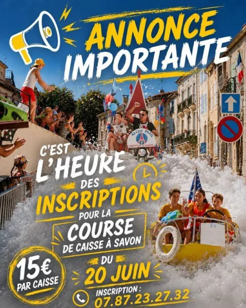 Affiche de Course de caisses à savon d’Abeilhan