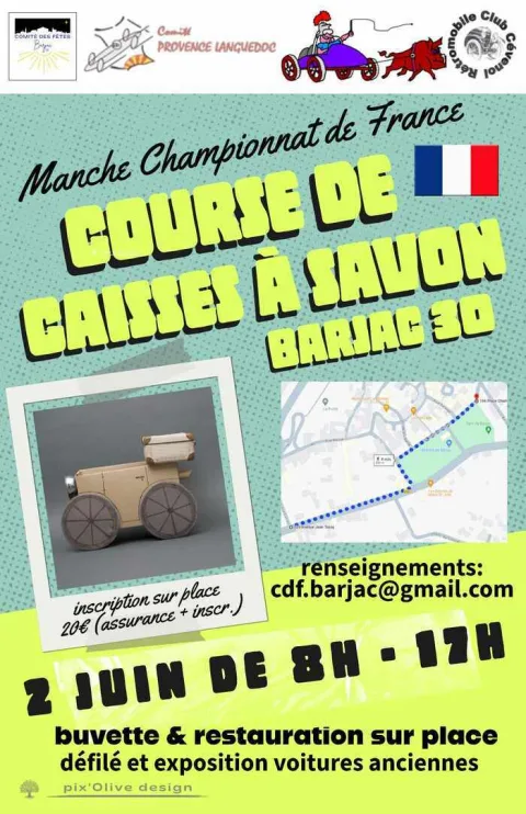 Affiche de Course de caisses à savon de Barjac