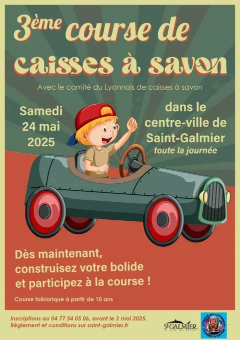 Affiche de Course de caisses à savon de Saint-Galmier