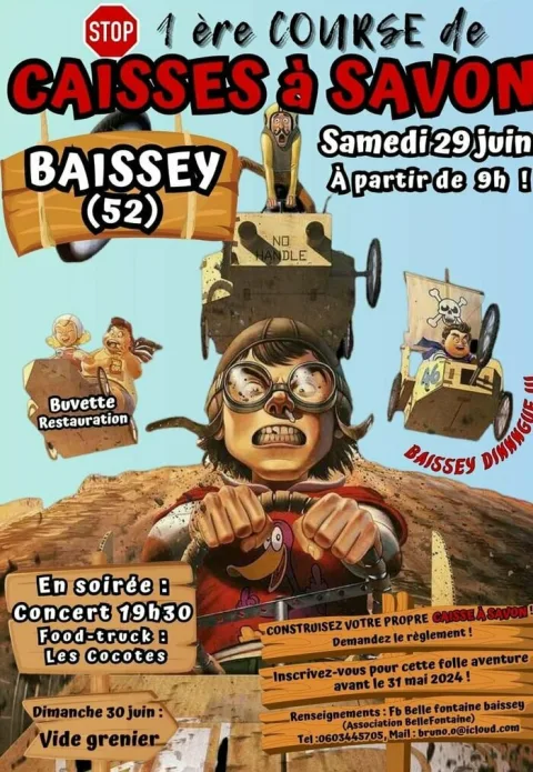 Affiche de Course de caisses à savon folklorique de Baissey