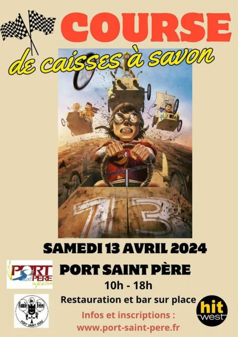 Affiche de 1re Course de caisses à savon de Port saint pere