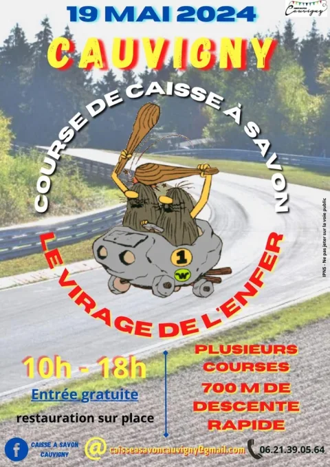 Affiche de Course de caisses à savon de Cauvigny