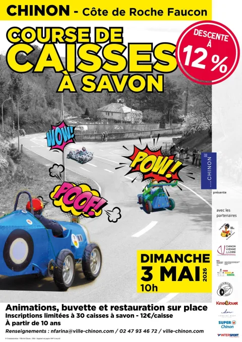 Affiche de Course de caisses à savon de Chinon