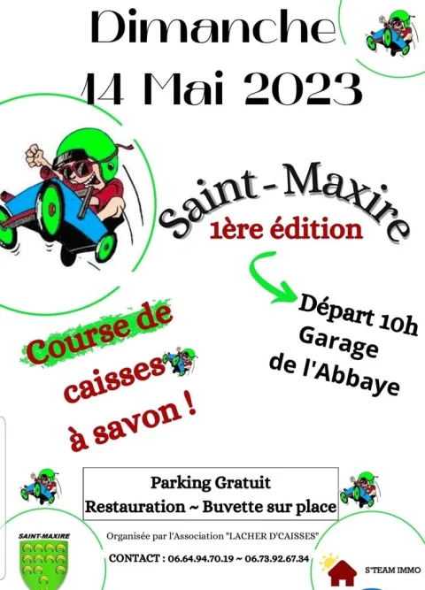 Affiche de Course de caisses à savon de Saint-Maxire
