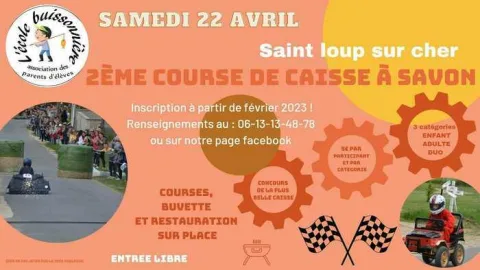 Affiche de Course de caisses à savon de Saint-Loup