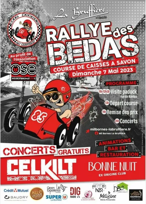 Affiche de Le Rallye des Bedas Course de caisse à savon La Bruffière