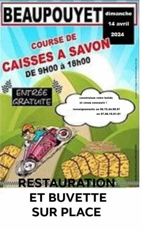 Affiche de Course de caisses à savon de Beaupouyet