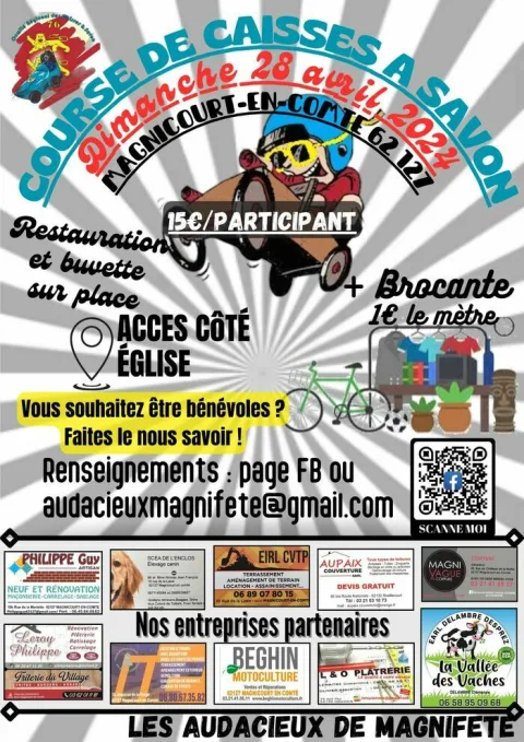 Affiche de Course de caisses à savon de Magnicourt-en-Comte