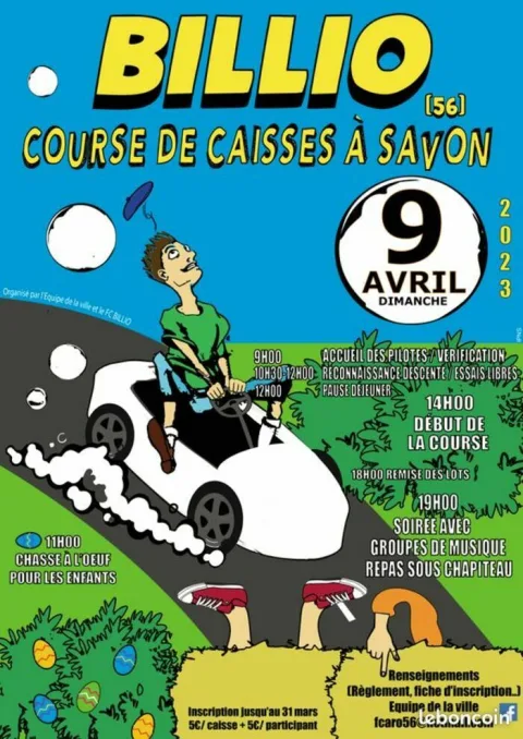 Affiche de Course de caisses à savon de Billio