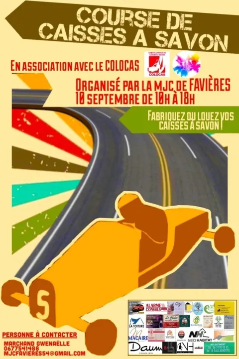 Affiche de Course de caisses à savon de Favières
