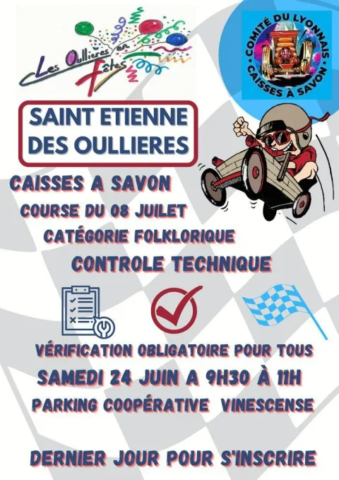 Affiche de Course de caisses à savon de Saint-Étienne-des-Oullières