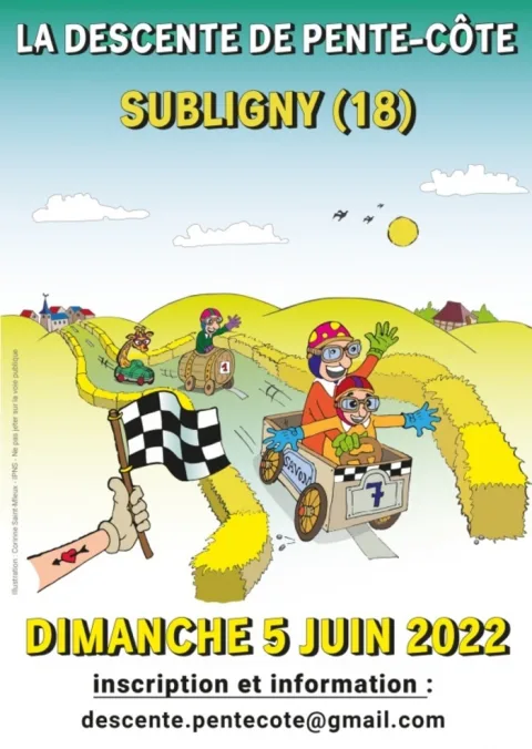 Affiche de Première descente de caisses à savon – Subligny