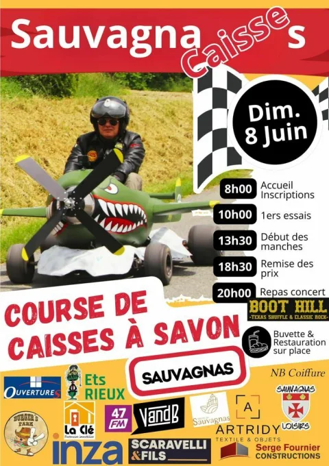 Affiche de Course de caisses à savon de Sauvagnas