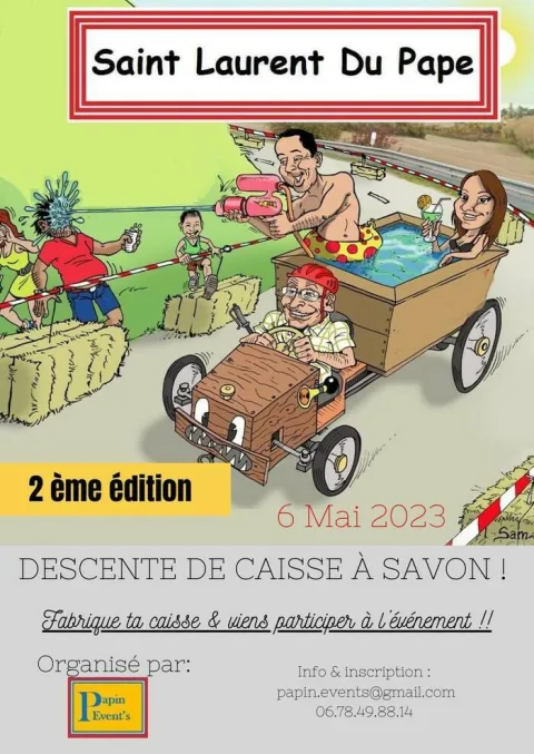Affiche de Course de caisses à savon de Saint-Laurent-du-Pape