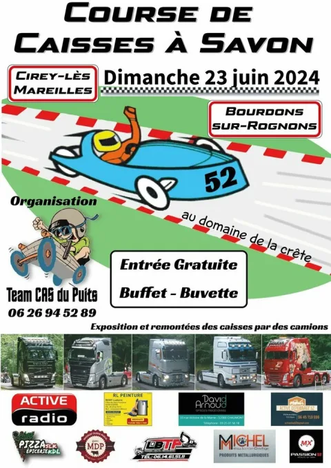 Affiche de Course de caisses à savon de Cirey-lès-Mareilles