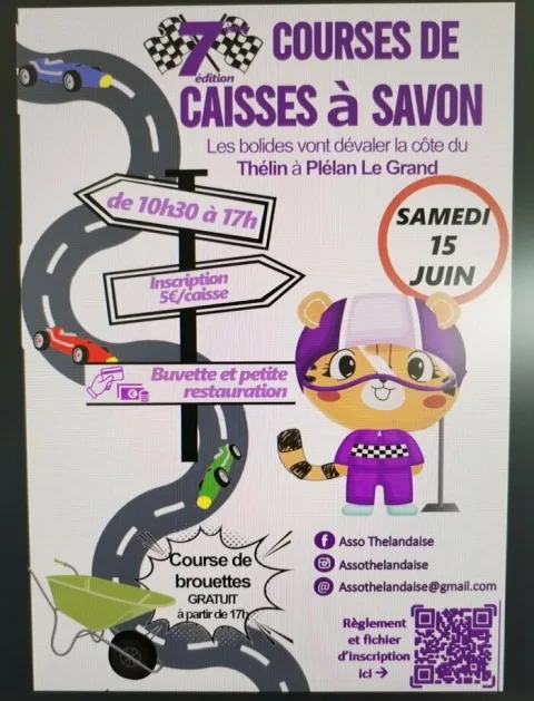 Affiche de Course de caisses à savon de Plélan-le-Grand