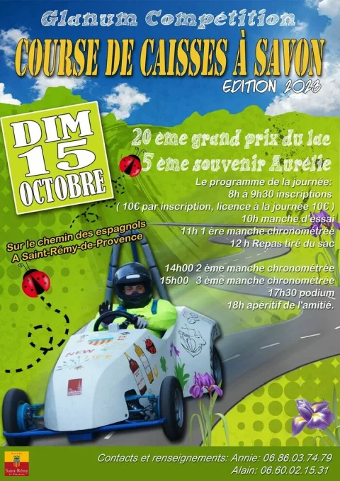 Affiche de Course de caisses à savon de Saint-Rémy-de-Provence