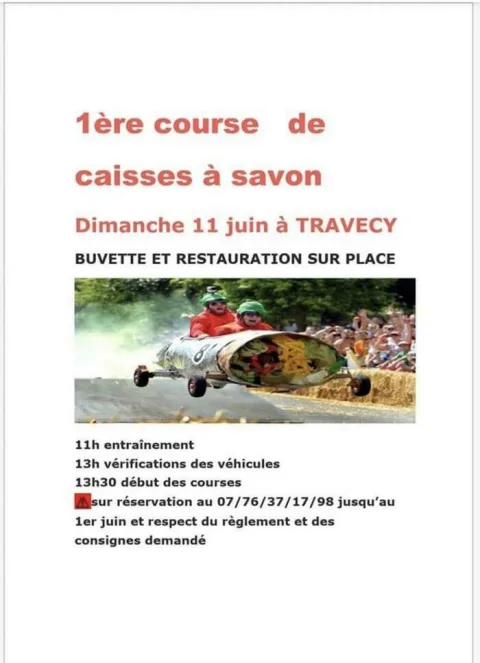 Affiche de Course de caisses à savon de Travecy