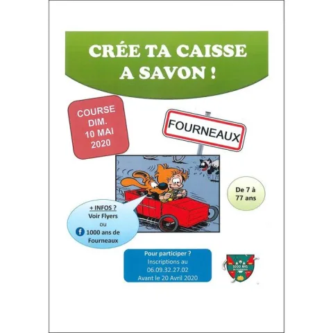 Affiche de Course de caisses à savon de Fourneaux