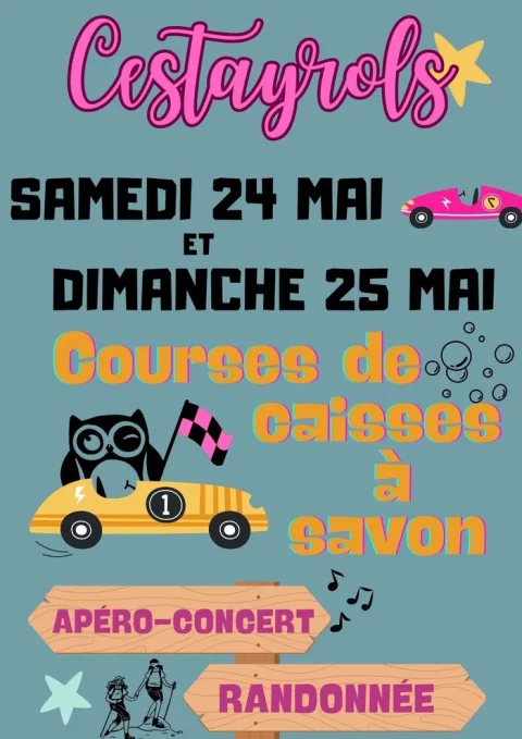 Affiche de Course de caisses à savon de Cestayrols
