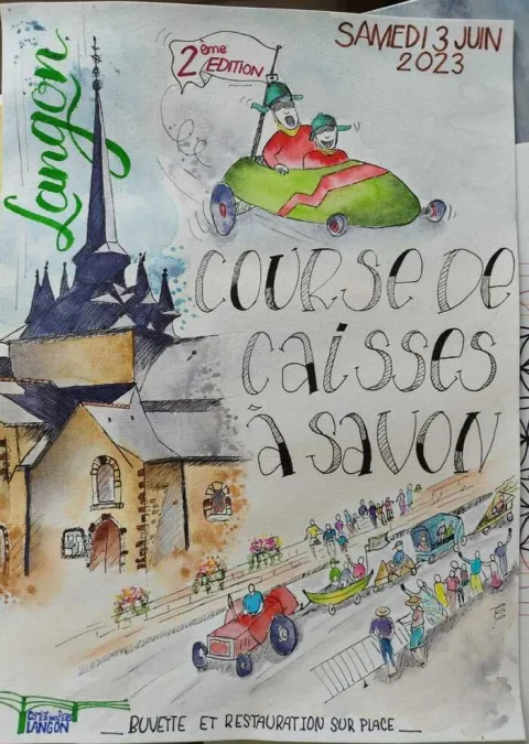 Affiche de Course de caisses à savon de Langon