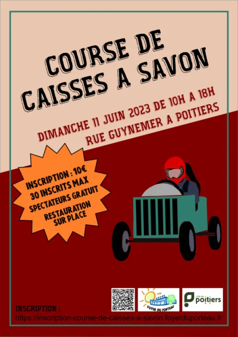 Affiche de Course de caisses à savon de Poitiers