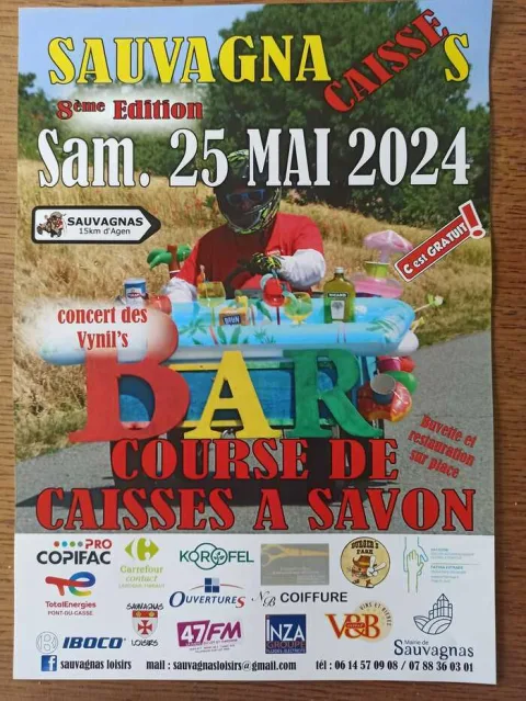 Affiche de Course de caisses à savon de Sauvagnas