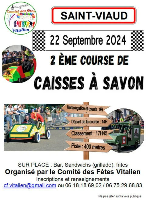 Affiche de Course de caisses à savon de Saint-Viaud