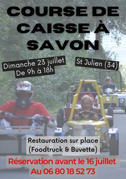 Affiche de Course de caisses à savon de Saint-Julien