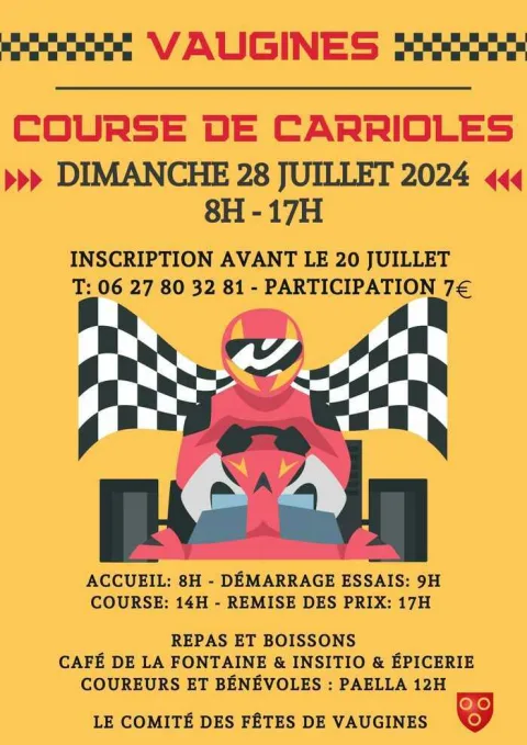 Affiche de Concours de caisse à savon – Vaugines