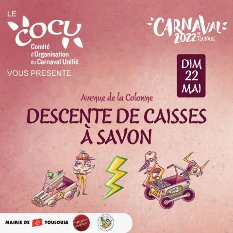Affiche de Course de caisses à savon de Toulouse