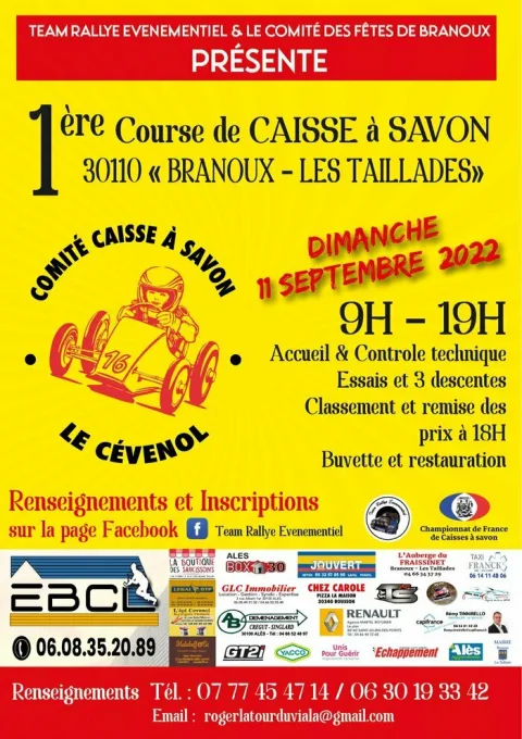 Affiche de Course de caisses à savon de Branoux-les-Taillades