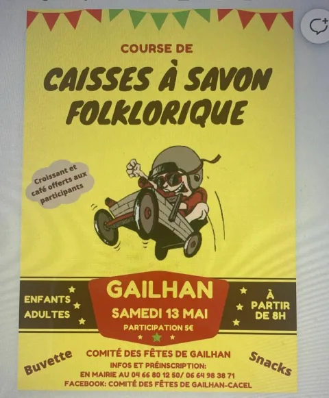 Affiche de Course de caisses à savon de Gailhan