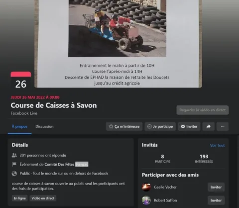 Affiche de Course de caisses à savon de Blanzac