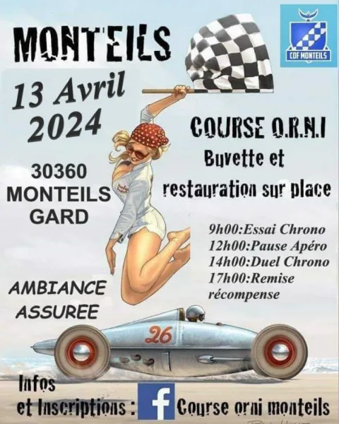 Affiche de Course de caisses à savon de Monteils